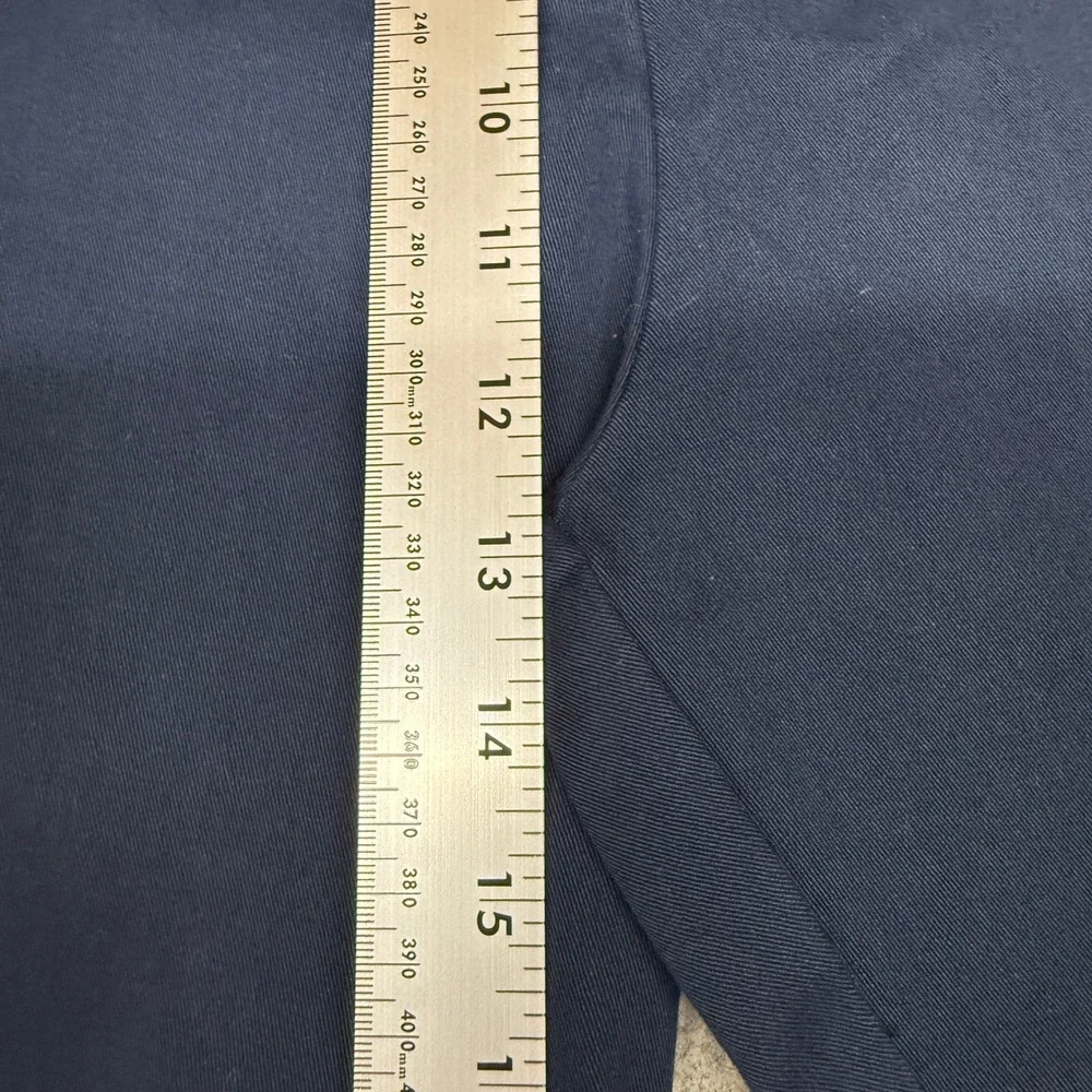 Banana Republic Chino Pants 40x30 Navy Blue Flat Front Straight Leg Mens Trouser